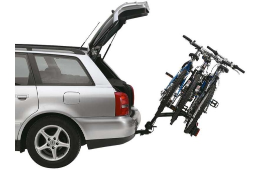 Den manuella tiltfunktionen gör bagageutrymmet lättåtkomligt även med monterade cyklar