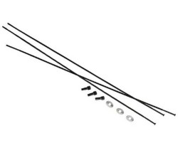 Eker SRAM Roam 50 27.5" bladed straight-pull inkl. utvändig nippel 281 mm svart 3-pack