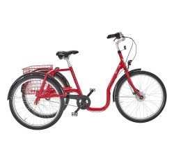 Trehjuling Skeppshult S3 Comfort 24 7-växlar Innerligt Röd Metallic