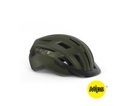 Cykelhjälm MET Allroad MIPS grön/svart