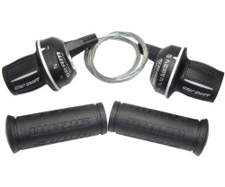 Växelreglage SRAM MRX Comp set twister 3 x 8 växlar svart/vit