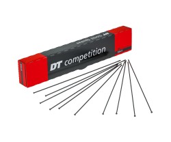 Eker DT Swiss Competition Straightpull Rund 2/1.8 mm 302 mm svart styck