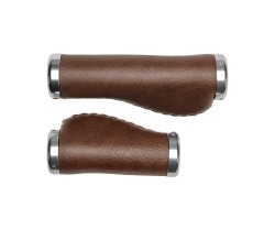 Handtag Electra Classic Faux Leather Ergo Grip Set 102mm/130mm brun