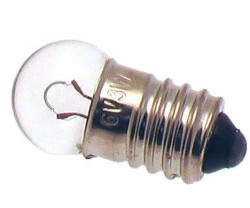 Glödlampa 6Volt/0.6Watt E10 Sockel